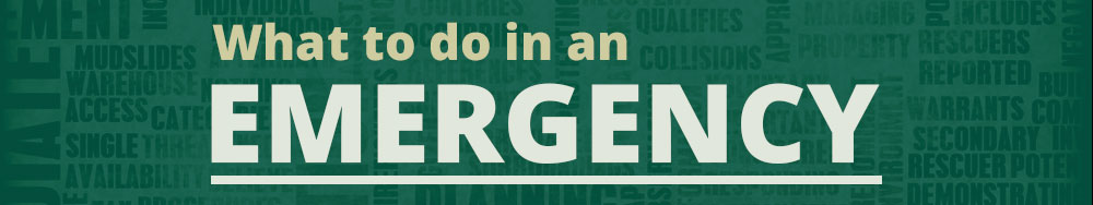 What to do in an emergency